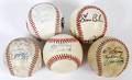 AUTOGRAPHED BASEBALLS MARIS TORRE BROCK ETC 5 PCS