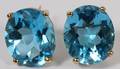BLUE TOPAZ LADYS EARRINGS PAIR