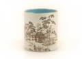 Chinese Landscape Motif Brush Pot Qianlong Mark