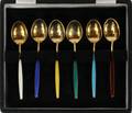 DAVID ANDERSEN STERLING SILVER AND ENAMEL SPOONS