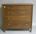 Pennsylvania Sheraton mahogany chest of drawers