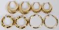 14KT YELLOW GOLD HOOP EARRINGS FOUR PAIRS1 34