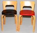 ALVAR AALTO STYLE LAMINATED WOOD CHILDS CHAIRS