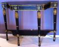 BLACK LACQUER  GILDED CONSOLE 20TH C