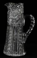 BRILLIANT CUT GLASS PITCHER C 1900