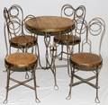 VINTAGE CAF TABLE  SET OF CHAIRS