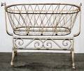 WROUGHT IRON ROCKING CRADLE 19TH C