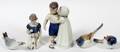 BING  GRONDAHL PORCELAIN FIGURES FIVE