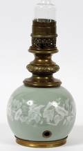 FRENCH PATESURPATE OIL LAMP C 1880