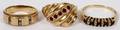 14KT YELLOW GOLD  DIAMOND RINGS THREE