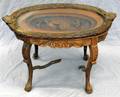 ITALIAN CARVED WALNUT TRAY TABLE