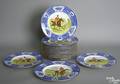 Set of 18 Wedgwood plates with fox hunt scenes