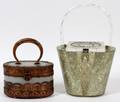 LUCITE HANDBAGS MID 20TH C TWO