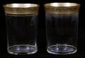 GOLD  CRYSTAL TUMBLERS H 3 34 SET OF 13