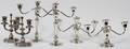 AMERICAN SILVER PLATE CANDELABRA 2 PAIRS