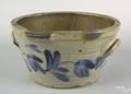 Pennsylvania stoneware milk bowl 19th c