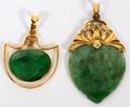 BURMESE JADE PENDANTS TWO