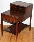 MAHOGANY TWOTIER END TABLE