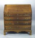 New England Chippendale birch slant front desk ca 1790
