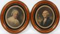 PORTRAIT PRINTS OF GEORGE  MARTHA WASHINGTON