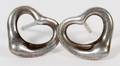 ELSA PERETTI FOR TIFFANYCO STERLING HEART EARRINGS