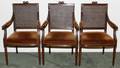 LOUIS XVI STYLE ARMCHAIRS SET OF THREE