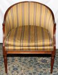LOUIS XVI STYLE WALNUT ARMCHAIR