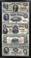 USA NOTES 1 2 5 10 20 1874 1917 1880 1907