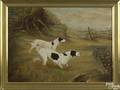 American oil on canvas hunting scene early 20th c