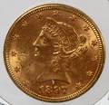 10LIBERTY HEADGOLD COIN MOTTO ABOVE EAGLE 1897