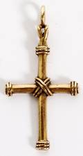 14KT YELLOW GOLD CROSS PENDANT