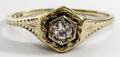 14KT YELLOW GOLD  DIAMOND RING C 1925