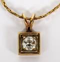 14KT GOLD  DIAMOND PENDANT NECKLACE