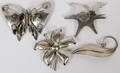 DELFINO TORRES  OTHER MEXICAN STERLING BROOCHES