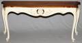 ETHAN ALLEN PAINTED WOOD SOFA TABLE MODERN