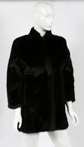 SAGA BLACK MINK JACKET