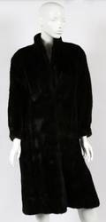 JACOBSONS BLACK GLAMA MINK COAT