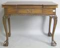 Chippendale style mahogany card table
