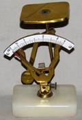 ENGLISH BRASS  ENAMEL LETTER SCALE