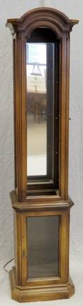 WALNUT VENEER DISPLAY CABINET