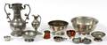 PEWTER HOLLOWWARE 9 PIECES
