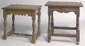 Two William  Mary style joint stools