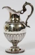 EOFF  SHEPHERD COIN SILVER CREAM PITCHER C 1850