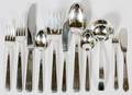 TOWLE OLD LACE STERLING FLATWARE SET 39 PIECES