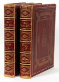 FRENCH LEATHER LA SAINTE BIBLE 1866 2 VOLUMES
