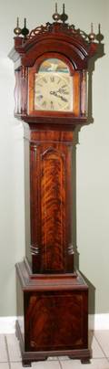 MAHOGANY GRANDMOTHER CLOCK
