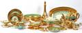 PLATINUM AND GOLD DECORATED BOHEMIAN DINNERWARE
