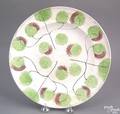 Red and green spatter plate