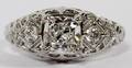 104CT CUSHION DIAMOND LADYS RING GIA SIZE 65