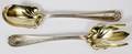 TIFFANY  CO COLONIAL STERLING 2PIECE SALAD SET